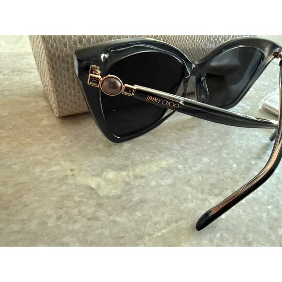 Jimmy Choo Grey Butterfly Sunglasses RUA/G/S 0MF7/IR 56mm BRAND NEW main image 6